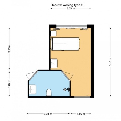 Plattegrond Beatrix woning type 2